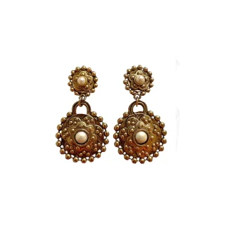 Boucles d'oreilles clips perles