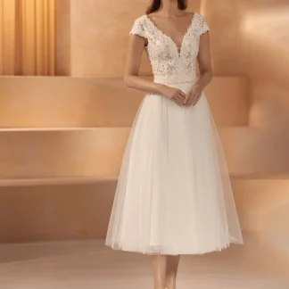 Jupe courte mariée IDA